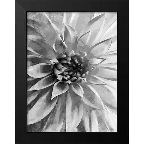 Leaves BW12 Black Modern Wood Framed Art Print by Medeiros, Celito