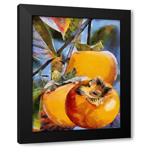 Kaki Black Modern Wood Framed Art Print by Medeiros, Celito