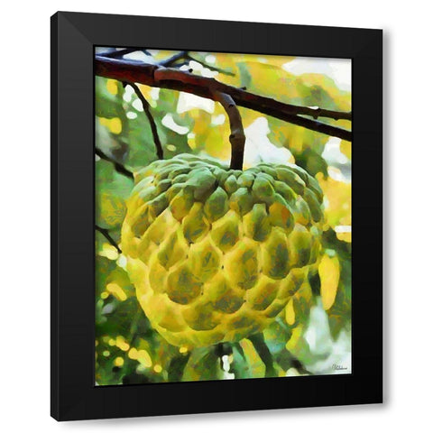 Tropical Fruit I Black Modern Wood Framed Art Print by Medeiros, Celito