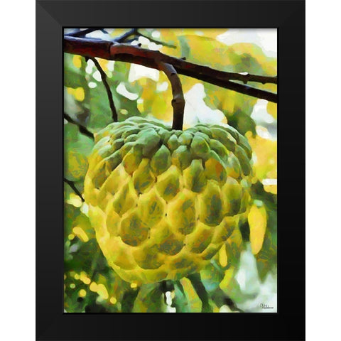 Tropical Fruit I Black Modern Wood Framed Art Print by Medeiros, Celito