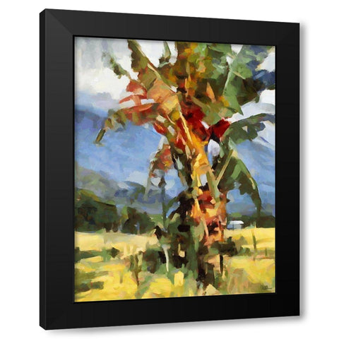 Banana Tree II Black Modern Wood Framed Art Print with Double Matting by Medeiros, Celito