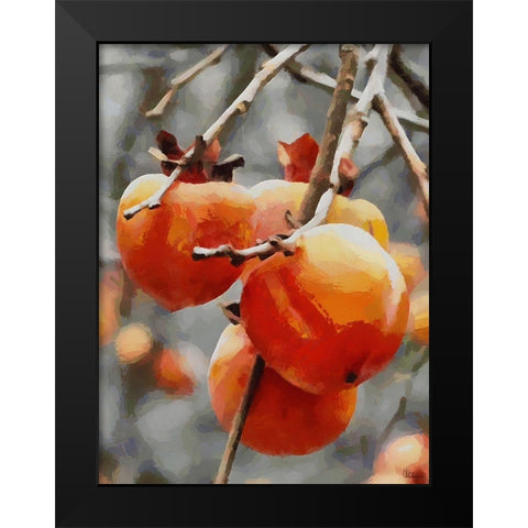 Apple Tree Black Modern Wood Framed Art Print by Medeiros, Celito