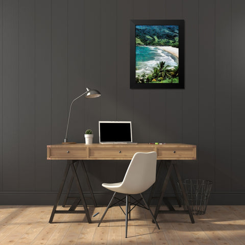Silver Lake Black Modern Wood Framed Art Print by Medeiros, Celito