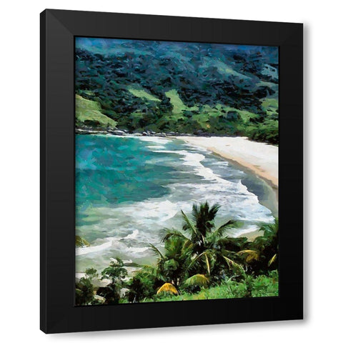 Silver Lake Black Modern Wood Framed Art Print by Medeiros, Celito