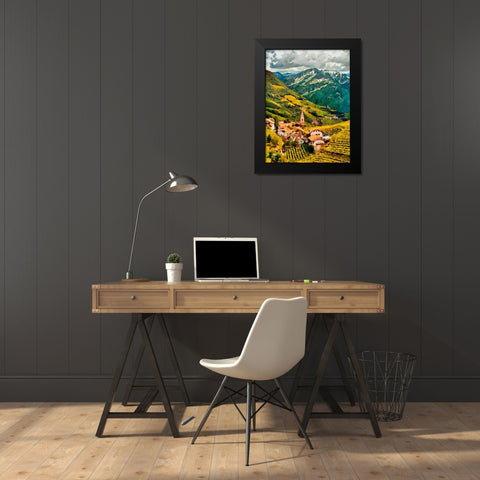 Memmories of Austria Black Modern Wood Framed Art Print by Medeiros, Celito