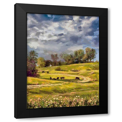 Long Way Home IV Black Modern Wood Framed Art Print by Medeiros, Celito