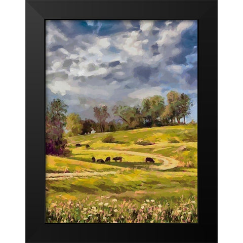 Long Way Home IV Black Modern Wood Framed Art Print by Medeiros, Celito