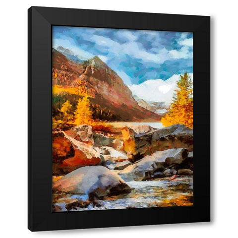 Dolomity Mountains I Black Modern Wood Framed Art Print by Medeiros, Celito