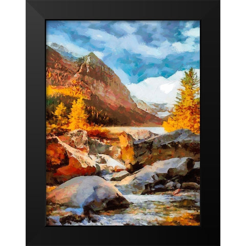 Dolomity Mountains I Black Modern Wood Framed Art Print by Medeiros, Celito