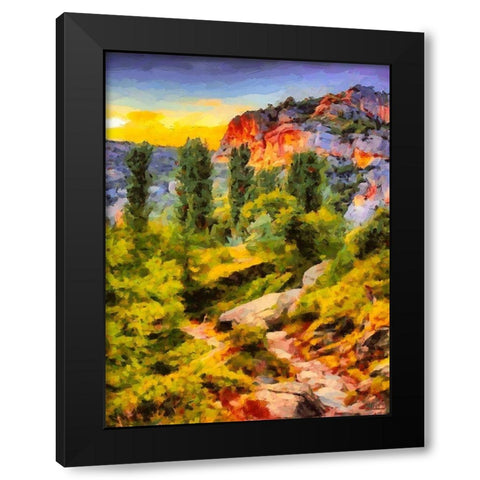 Dolomity Mountains III Black Modern Wood Framed Art Print by Medeiros, Celito