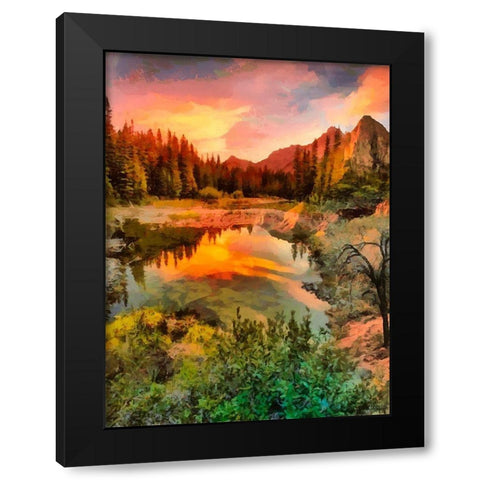 Dolomity Mountains IV Black Modern Wood Framed Art Print by Medeiros, Celito