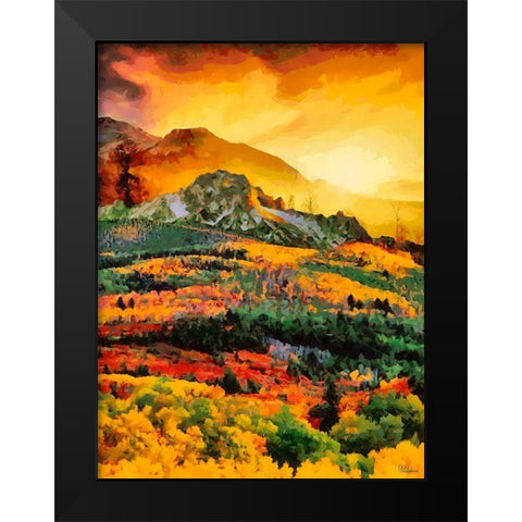 Dolomity Mountains VI Black Modern Wood Framed Art Print by Medeiros, Celito