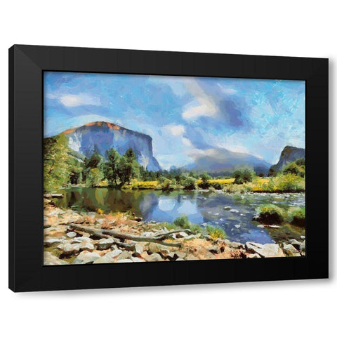 Yosemite NP2 Black Modern Wood Framed Art Print by Medeiros, Celito
