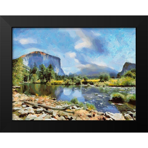 Yosemite NP2 Black Modern Wood Framed Art Print by Medeiros, Celito