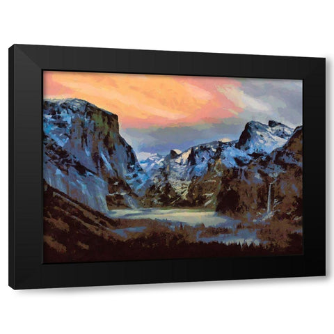 Yosemite NP8 Black Modern Wood Framed Art Print by Medeiros, Celito