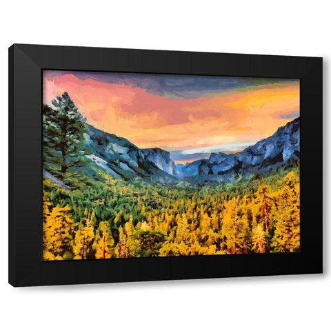 Yosemite NP10 Black Modern Wood Framed Art Print by Medeiros, Celito