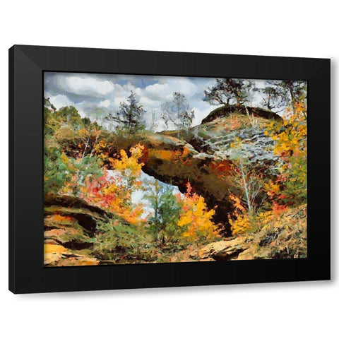 National Parks 2 Black Modern Wood Framed Art Print with Double Matting by Medeiros, Celito