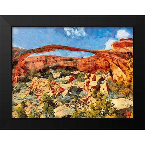National Parks 6 Black Modern Wood Framed Art Print by Medeiros, Celito
