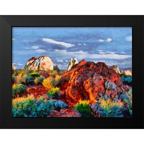 Great National Parks I Black Modern Wood Framed Art Print by Medeiros, Celito