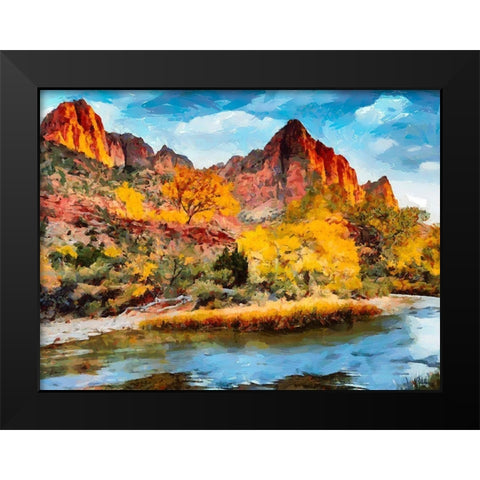 Great National Parks II Black Modern Wood Framed Art Print by Medeiros, Celito