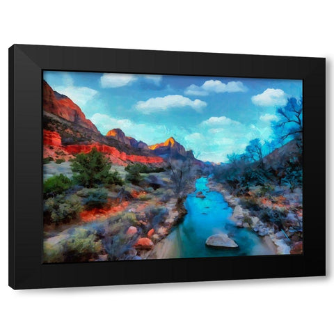 Great National Parks VI Black Modern Wood Framed Art Print by Medeiros, Celito