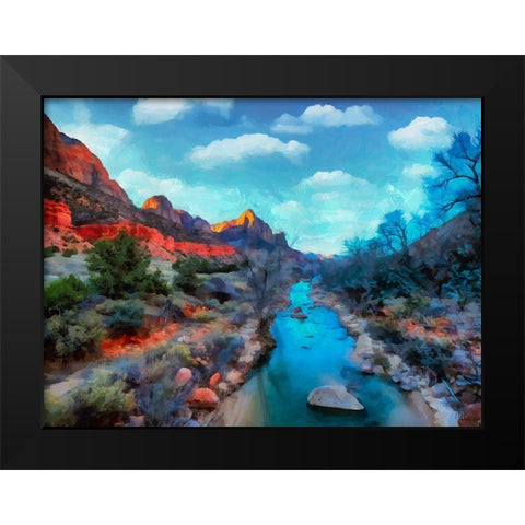 Great National Parks VI Black Modern Wood Framed Art Print by Medeiros, Celito