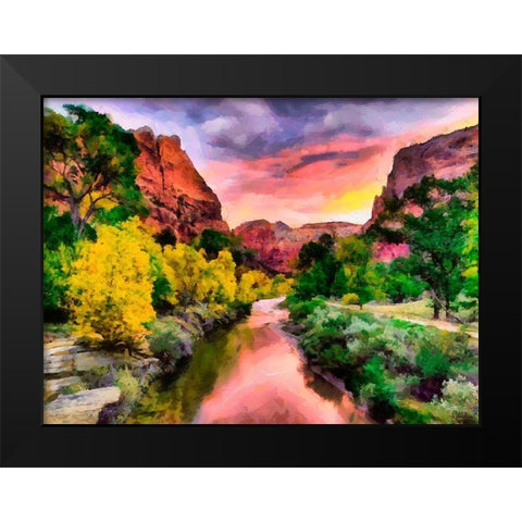 Great National Parks IX Black Modern Wood Framed Art Print by Medeiros, Celito
