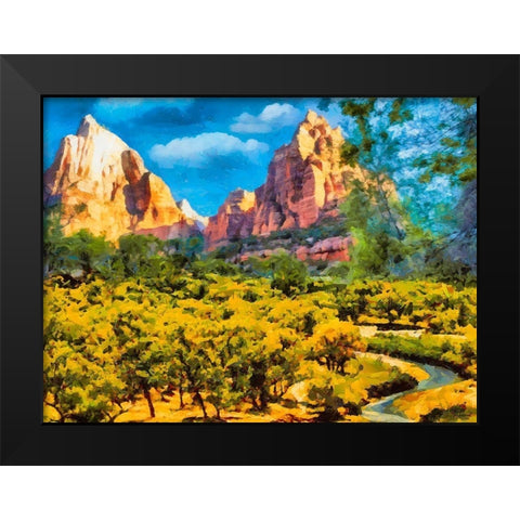 Great National Parks XII Black Modern Wood Framed Art Print by Medeiros, Celito