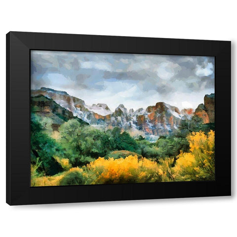 Great National Parks XV Black Modern Wood Framed Art Print by Medeiros, Celito