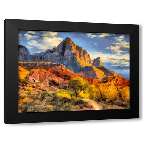 Beauty of Rocks IV Black Modern Wood Framed Art Print with Double Matting by Medeiros, Celito
