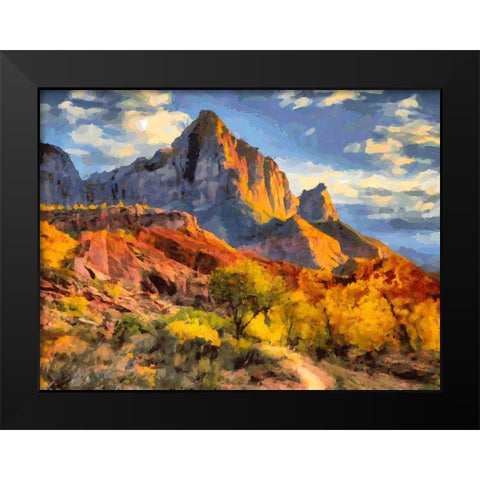 Beauty of Rocks IV Black Modern Wood Framed Art Print by Medeiros, Celito