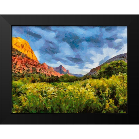 Beauty of Rocks V Black Modern Wood Framed Art Print by Medeiros, Celito