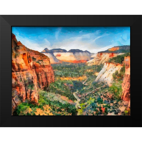 Beauty of Rocks VI Black Modern Wood Framed Art Print by Medeiros, Celito