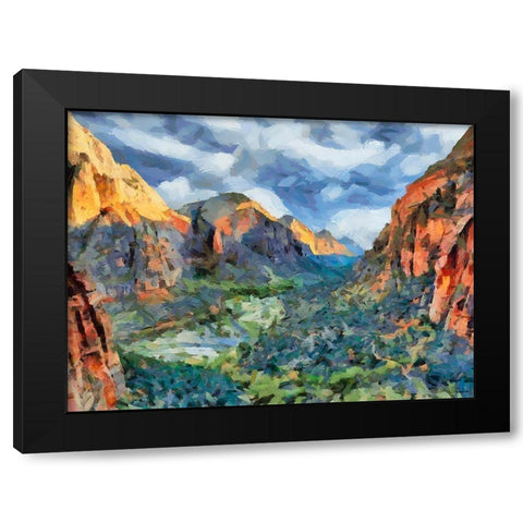 Beauty of Rocks VII Black Modern Wood Framed Art Print with Double Matting by Medeiros, Celito