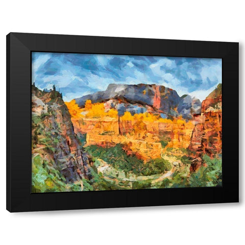 Beauty of Rocks VIII Black Modern Wood Framed Art Print with Double Matting by Medeiros, Celito