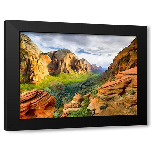 Beauty of Rocks IX Black Modern Wood Framed Art Print with Double Matting by Medeiros, Celito