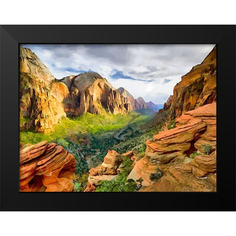 Beauty of Rocks IX Black Modern Wood Framed Art Print by Medeiros, Celito