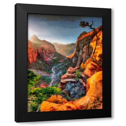 Beauty of Rocks X Black Modern Wood Framed Art Print with Double Matting by Medeiros, Celito