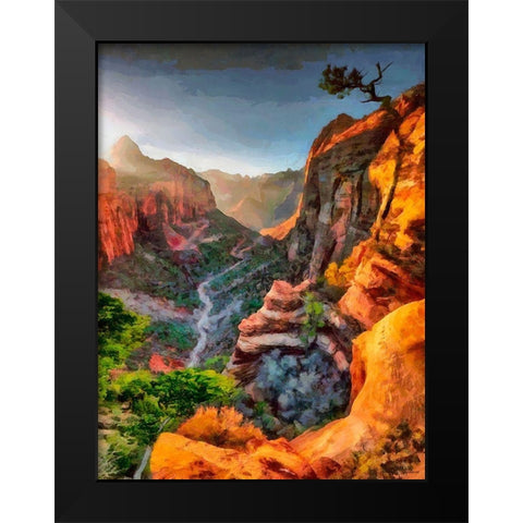 Beauty of Rocks X Black Modern Wood Framed Art Print by Medeiros, Celito