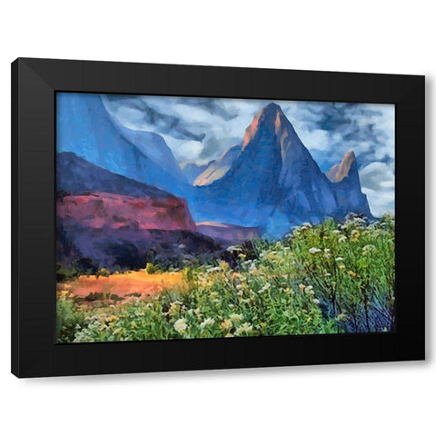Beauty of Rocks XI Black Modern Wood Framed Art Print with Double Matting by Medeiros, Celito