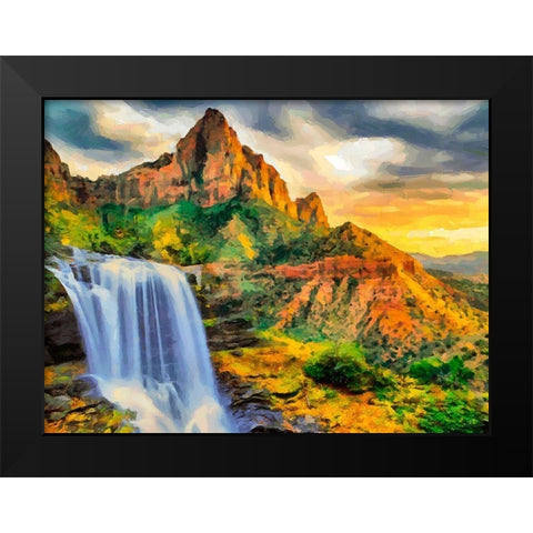 Beauty of Rocks XV Black Modern Wood Framed Art Print by Medeiros, Celito