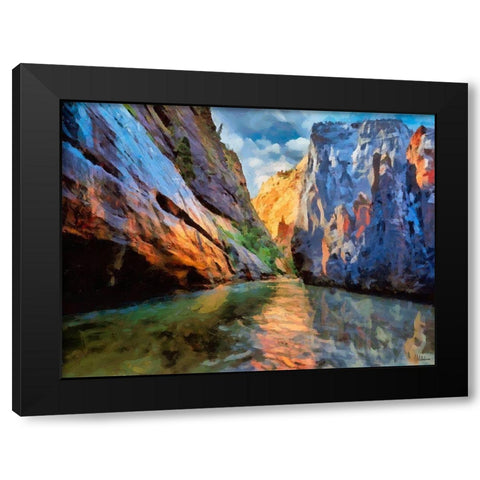 Beauty of Rocks XVI Black Modern Wood Framed Art Print by Medeiros, Celito
