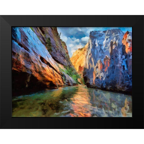Beauty of Rocks XVI Black Modern Wood Framed Art Print by Medeiros, Celito