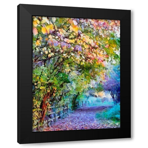 All Colors of Spring Black Modern Wood Framed Art Print by Medeiros, Celito