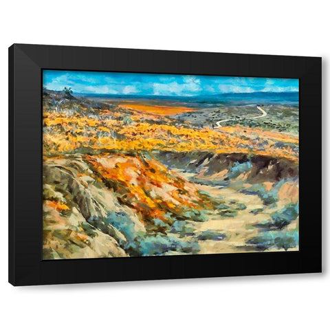 Beauty of Rocks XVII Black Modern Wood Framed Art Print with Double Matting by Medeiros, Celito
