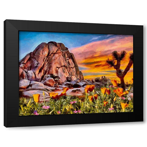 Beauty of Rocks XVIII Black Modern Wood Framed Art Print by Medeiros, Celito