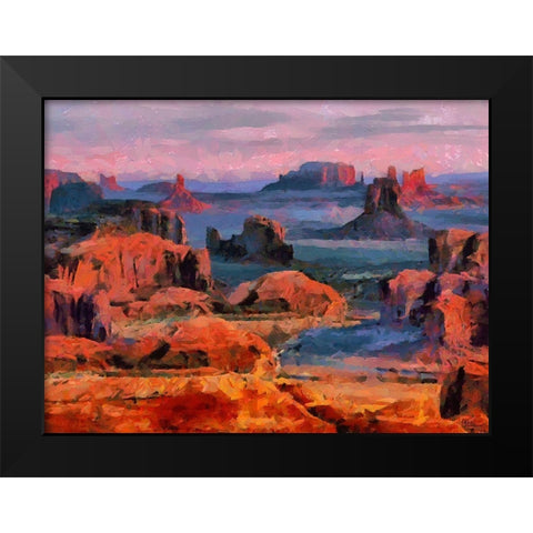 Monument Valley NP 1 Black Modern Wood Framed Art Print by Medeiros, Celito