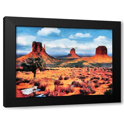 Monument Valley NP 4 Black Modern Wood Framed Art Print by Medeiros, Celito