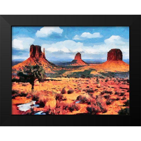Monument Valley NP 4 Black Modern Wood Framed Art Print by Medeiros, Celito