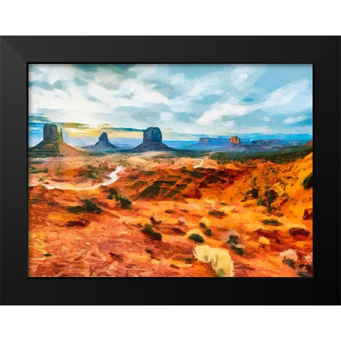 Monument Valley NP 6 Black Modern Wood Framed Art Print by Medeiros, Celito